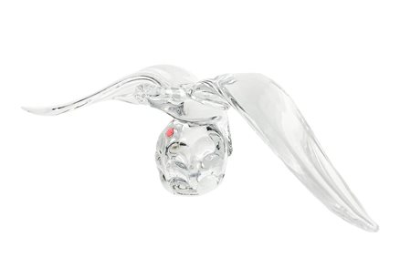 Scultura in cristallo raffigurante Albatros, Vilca.