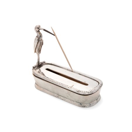 Porta stuzzicadenti in argento, Milano