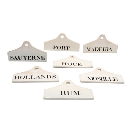 Set di etichette da liquore in porcellana Wedgewood