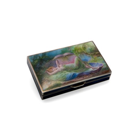 Tabacchiera con scena fantastica, manifattura europea del XX secolo