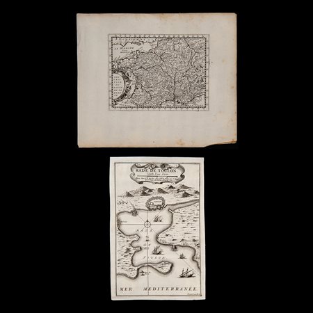 Due carte geografiche francesi, fine del XVII secolo
