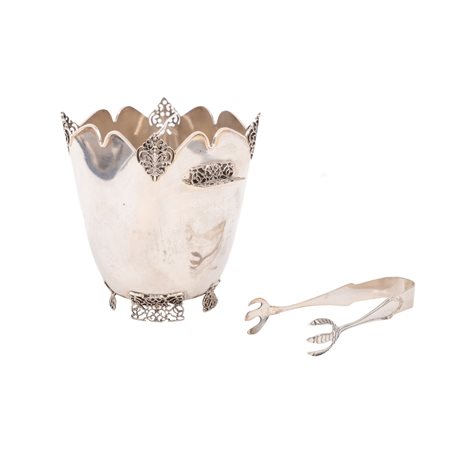 PORTAGHIACCIO CON PINZA in argento