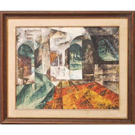 F. ROMANO, Due olii su tela