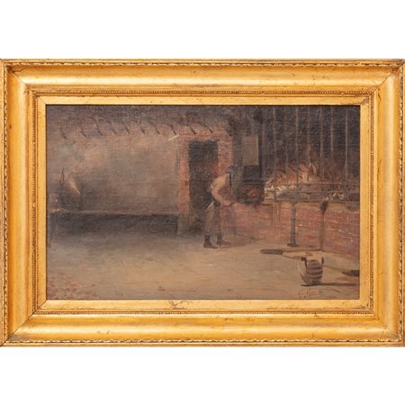 GIUSEPPE SCIUTI, Olio su tela applicato su tavoletta