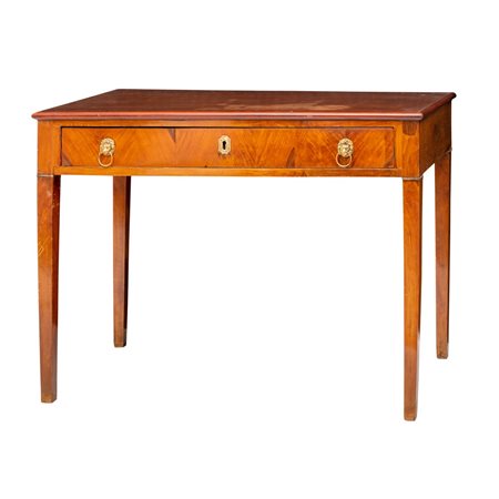 SCRITTOIO in ciliegio con cassetto centrale