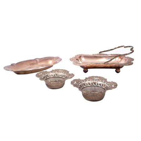 CESTINO, VASSOIO E DUE CIOTOLE in sheffield