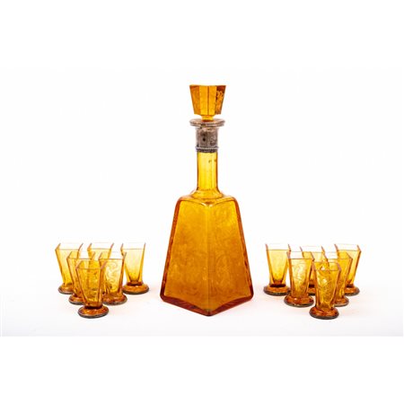 SERVIZIO DA ROSOLIO in vetro