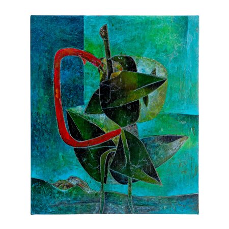 Gianni Dova, (Uccelli in lotta)