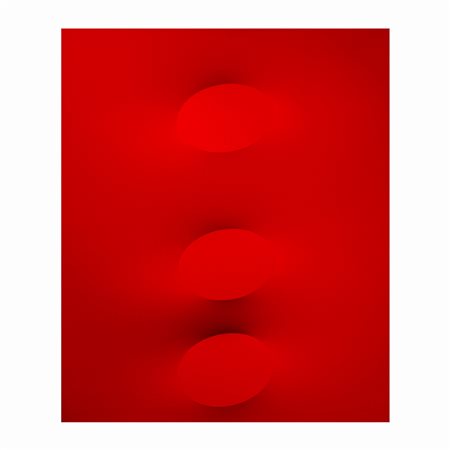 Turi Simeti, 3 ovali rossi