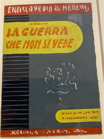 Enrico Prampolini Studio per copertina: La guerra che non si vede 1943/'45