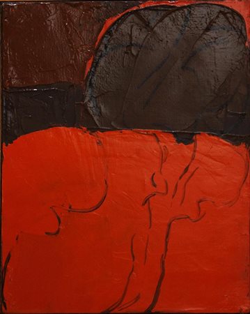 Alfredo Chighine Testa - rosso 1972