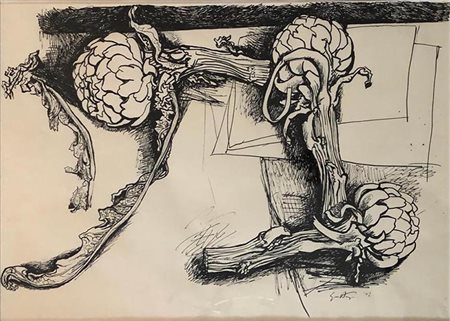 Renato Guttuso Senza titolo 1972