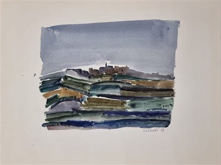 Arnoldo Ciarrocchi Paesaggio 1963