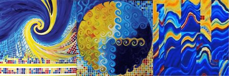 Anya Lauchlan Etruscan summer Triptych 2005