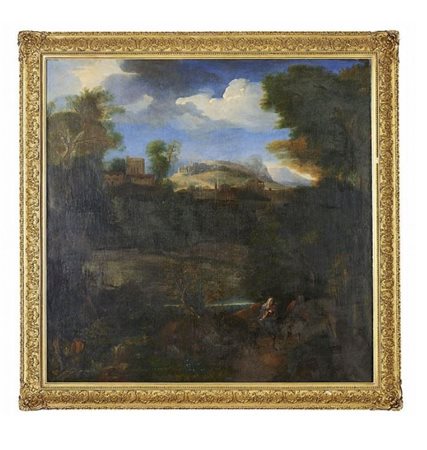 Pittore del periodo neoclassico ( - ) 
La Fuga in egitto ultimo quarto del XVIII secolo
 cm 150x150