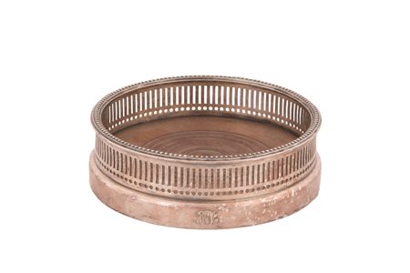  
Sottobottiglia in silver plate Tiffany 
 cm 4,5x13