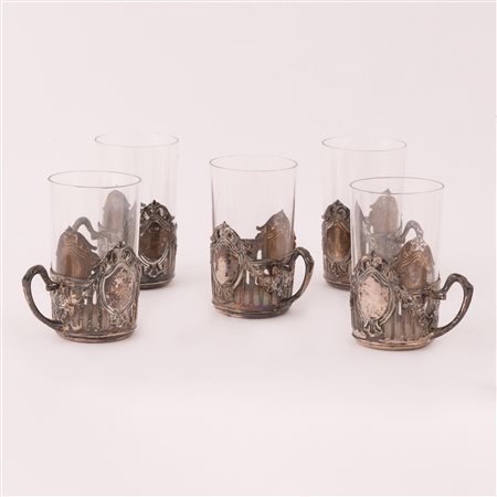  
LOTTO DI 5 BICCHIERINI DA ROSOLIO 
 peso g 120