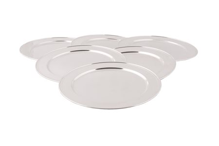  
12 sottopiatti in argento 
 Ø cm 30; peso g 4700 circa