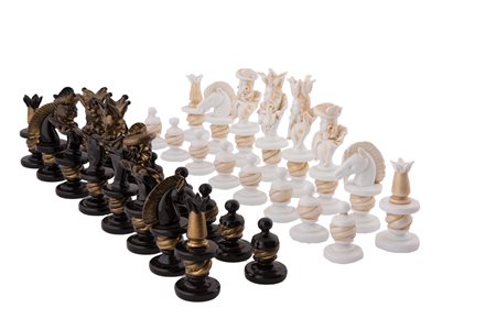  
Scaccchi in vetro di Murano Anni '50
 altezza del Re cm 19