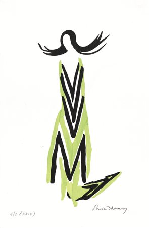 Sonia Delaunay(Gradizhsk 1885 - Parigi 1979)ROBES POèMESpochoir, cm 28,5x19;...