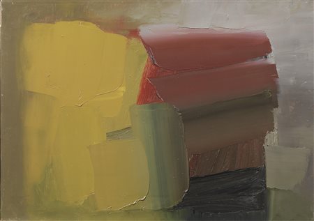 Alfredo Chighine(Milano 1914 - Pisa 1974)FORMA IN GIALLOolio su tela, cm...