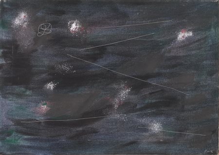 Achille Pace(Termoli 1923)ITINERARIO VAGANTE N. 5tecnica mista su tela, cm...