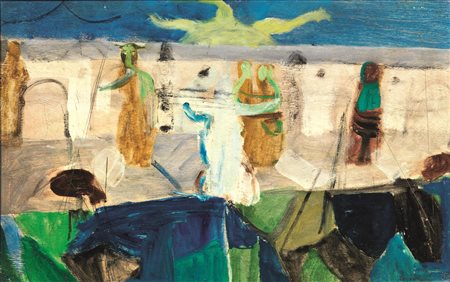 Bruno Cassinari(Piacenza 1912 - Milano 1992)SENZA TITOLO (CAP D'ANTIBES)olio...