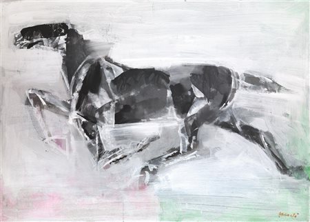 Marcello Avenali(Roma 1912 - 1981)CAVALLOgouache e temepra su carta, cm...