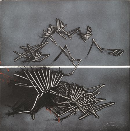 Emilio Scanavino(Genova 1922 - Milano 1986)MORFOLOGIEolio su tela applicata...