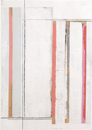 Toti Scialoja(Roma1914 - 1998)SENZA TITOLOcollage, tempera e grafite su carta...