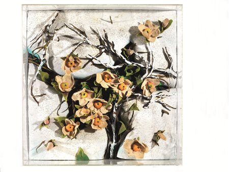 Piero Gilardi(Torino 1942)ANEMONI BUCANEVEpoliuretano espanso entro teca in...