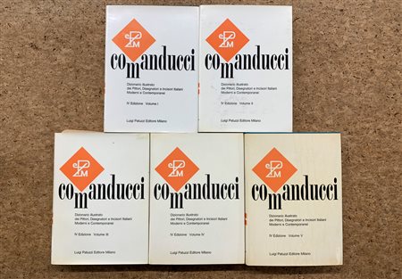 COMANDUCCI – DIZIONARIO ILLUSTRATO DEI PITTORI, DISEGNATORI E INCISIORI ITALIANI MODERNI E CONTEMPORANEI - Quarta edizione completa suddivisa in 5 volumi