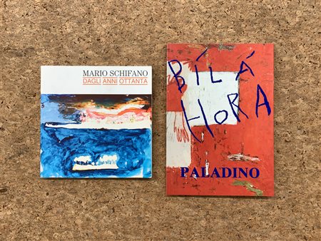 MARIO SCHIFANO E MIMMO PALADINO - Lotto unico di 2 cataloghi