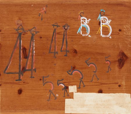 CANGIULLO FRANCESCO (1884 - 1977) - Lettere umanizzate: 4 carabinieri, 5 gobbi, 2 balie, 1 ballerino.