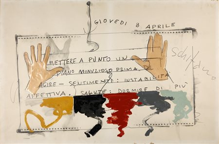 SCHIFANO MARIO (1934 - 1998) - Senza titolo.