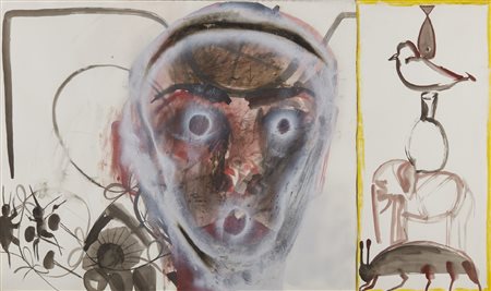 CLEMENTE FRANCESCO (n. 1952) - Autoritratto e Peso.