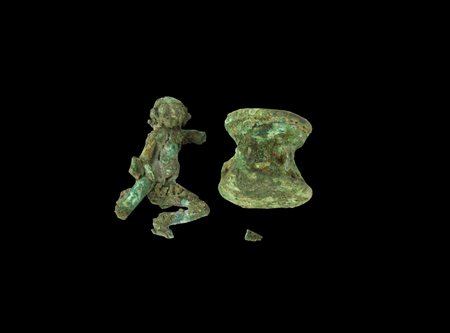 STATUETTA DATAZIONE: 600-300 a. C. MATERIA E TECNICA: bronzo fuso e cesellato...
