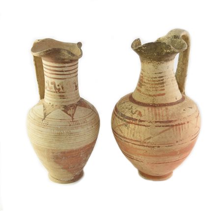 DUE OINOCHOAI ITALO GEOMETRICHE DATAZIONE: fine VIII inizi VII sec. a. C....