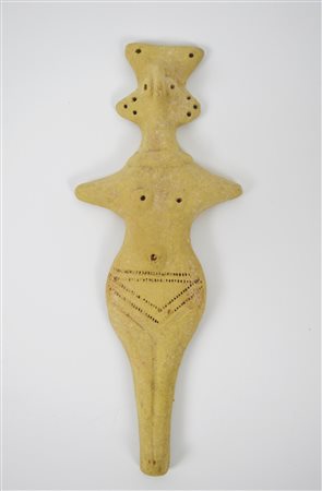 DIVINITA' FEMMINILE DATAZIONE: 2.500-2.000 a. C. MATERIA E TECNICA: argilla...