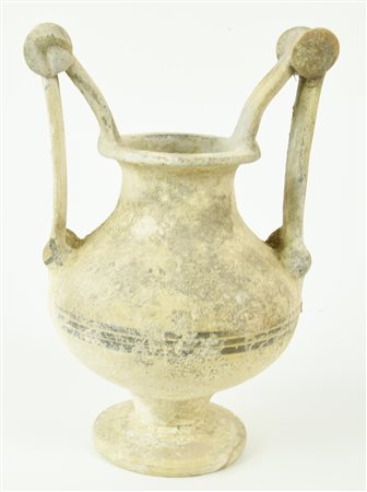 TROZZELLA DATAZIONE: fine V sec. a. C. MATERIA E TECNICA: argilla rosata,...