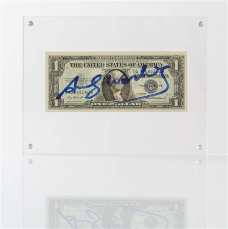 Andy Warhol (Pittsburgh 1928 - New York 1987), “1 dollar (George Washington)”, 1957.