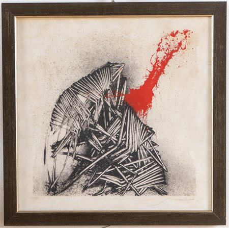 Emilio Scanavino (Genova 1922 - Milano 1986), “Senza titolo”.