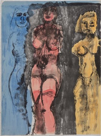 Bruno Cassinari (Piacenza 1912 – Milano 1992), “Figure femminili”.
