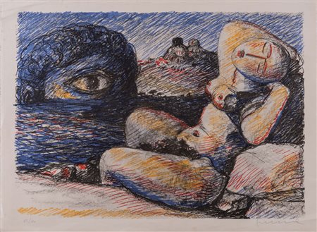 Salvatore Fiume (Comiso 1915 – Canzo 1997), “Nudo”.