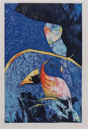 Gianni Dova (Roma 1925 – Pisa 1991), “Senza titolo”.