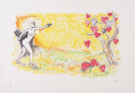 Renato Guttuso (Bagheria 1911 - Roma 1987), “Senza titolo”.