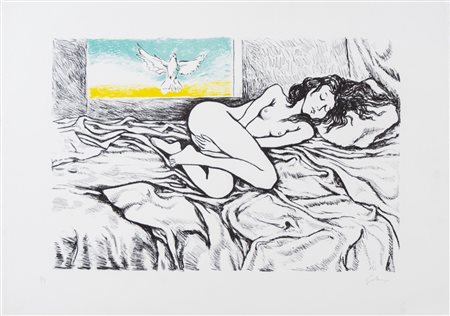 Renato Guttuso (Bagheria 1911 - Roma 1987), “Senza titolo”.