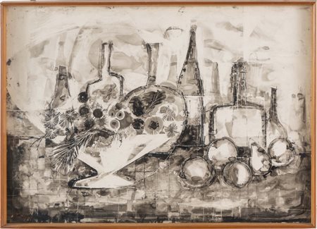 Vincentiu Grigorescu (Bucarest 1923 – Castelnuovo Magra 2012), “Natura morta”, 1962.