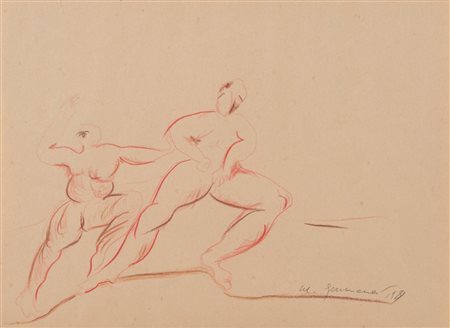 Mimmo Germanà (Catania 1944 - Busto Arsizio 1992), “Senza titolo”, 1981.