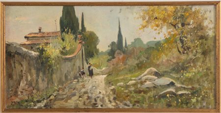 Gianfranco Curandai (Firenze 1938), “Paesaggio della campagna toscana”, 1968.